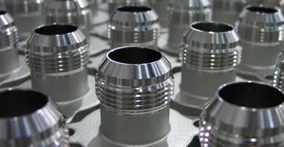 Passivated AL-6XN stainless steel fittings at Harrison Electropolishing